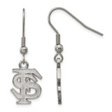 Image of Stainless Steel LogoArt Florida State University Dangle Earrings