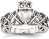 Image of Stainless Steel Polished Claddagh Ring