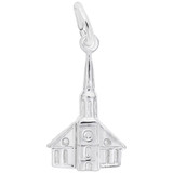 Image of Steeple Church Charm (Choose Metal) by Rembrandt