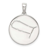 Image of Sterling Silver & CZ Gemini Zodiac Pendant