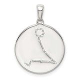 Image of Sterling Silver & CZ Pisces Zodiac Pendant