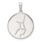 Image of Sterling Silver & CZ Virgo Zodiac Pendant