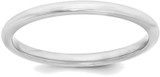 Image of Sterling Silver 2mm Comfort Fit Band Ring