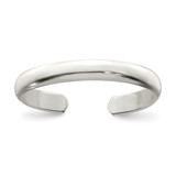 Image of Sterling Silver 3mm Wide Plain Classic Toe Ring