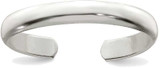 Image of Sterling Silver 3mm Wide Plain Classic Toe Ring
