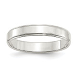 Image of Sterling Silver 4mm Flat w/ Step Edge Band Ring
