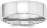 Image of Sterling Silver 7mm Comfort Fit Flat Band Ring