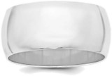 Image of Sterling Silver 9mm Half Round.5 Band Ring