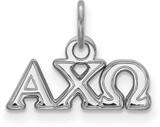Image of Sterling Silver Alpha Chi Omega X-Small Pendant by LogoArt (SS001ACO)