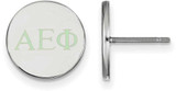 Image of Sterling Silver Alpha Epsilon Phi Enamel Post Earrings by LogoArt (SS032AEP)