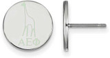 Image of Sterling Silver Alpha Epsilon Phi Enamel Post Earrings by LogoArt (SS047AEP)
