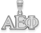 Image of Sterling Silver Alpha Epsilon Phi Medium Pendant by LogoArt (SS003AEP)