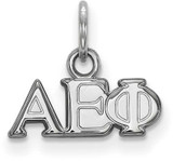 Image of Sterling Silver Alpha Epsilon Phi X-Small Pendant by LogoArt (SS001AEP)