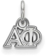 Image of Sterling Silver Alpha Phi X-Small Pendant by LogoArt (SS001APH)