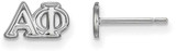 Image of Sterling Silver Alpha Phi X-Small Post Earrings by LogoArt (SS005APH)