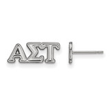 Sterling Silver Alpha Sigma Tau X-Small Post Earrings by LogoArt (SS005ALS)