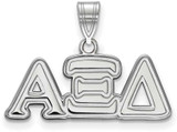 Image of Sterling Silver Alpha Xi Delta Medium Pendant by LogoArt (SS003AXD)