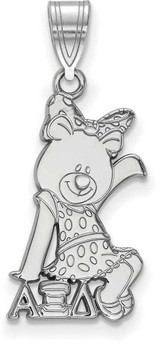Image of Sterling Silver Alpha Xi Delta Medium Pendant by LogoArt (SS036AXD)