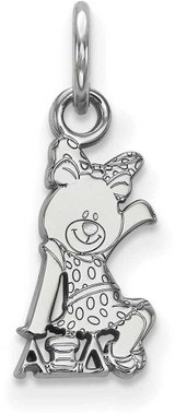 Image of Sterling Silver Alpha Xi Delta X-Small Pendant by LogoArt (SS034AXD)