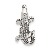 Image of Sterling Silver Antiqued Alligator Slide Pendant