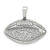 Image of Sterling Silver Antiqued Football Pendant