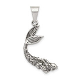 Image of Sterling Silver Antiqued Mermaid Pendant QC3918