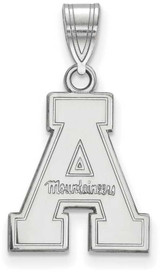 Image of Sterling Silver Appalachian State University Medium Pendant by LogoArt SS003APS