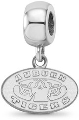 Image of Sterling Silver Auburn University X-Small Dangle Bead Charm by LogoArt (SS056AU)