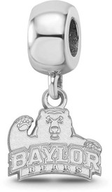 Image of Sterling Silver Baylor University X-Small Dangle Bead Charm by LogoArt (SS020BU)