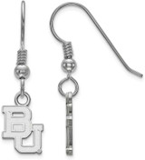 Image of Sterling Silver Baylor University X-Small Dangle Earrings by LogoArt (SS005BU)