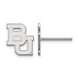 Sterling Silver Baylor University X-Small Post Earrings by LogoArt (SS007BU)