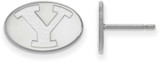 Image of Sterling Silver Brigham Young University X-Small Post Earrings by LogoArt