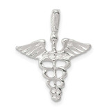 Image of Sterling Silver Caduceus Pendant QC153