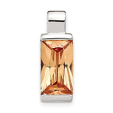 Image of Sterling Silver Champagne CZ Pendant