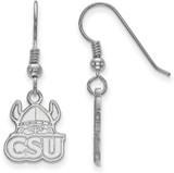 Image of Sterling Silver Cleveland State University Small Dangle Earrings by LogoArt