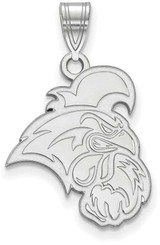 Image of Sterling Silver Coastal Carolina University Large Pendant by LogoArt (SS004CCU)