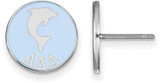 Image of Sterling Silver Delta Delta Delta Enamel Post Earrings by LogoArt (SS046DDD)