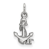 Sterling Silver Delta Gamma X-Small Pendant by LogoArt (SS034DG)