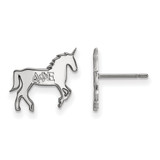Sterling Silver Delta Phi Epsilon X-Small Post Earrings by LogoArt (SS038DPH)