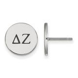 Sterling Silver Delta Zeta Enamel Post Earrings by LogoArt (SS033DZ)