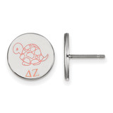 Sterling Silver Delta Zeta Enamel Post Earrings by LogoArt (SS047DZ)