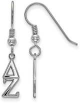 Image of Sterling Silver Delta Zeta Small Dangle Earrings by LogoArt