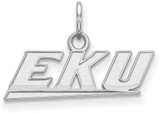 Image of Sterling Silver Eastern Kentucky University X-Small Pendant by LogoArt SS001EKU
