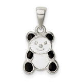 Image of Sterling Silver Enamel Panda Pendant