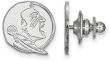 Image of Sterling Silver Florida State University Lapel Pin by LogoArt (SS051FSU)