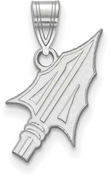 Image of Sterling Silver Florida State University Medium Pendant by LogoArt (SS072FSU)