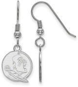 Image of Sterling Silver Florida State University Small Dangle Earrings LogoArt SS048FSU