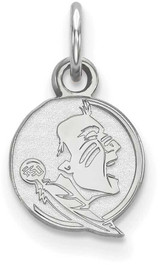 Image of Sterling Silver Florida State University X-Small Pendant by LogoArt (SS043FSU)