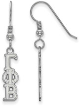 Image of Sterling Silver Gamma Phi Beta Small Dangle Earrings by LogoArt