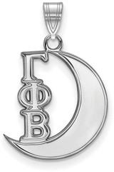 Image of Sterling Silver Gamma Phi Beta Small Pendant by LogoArt (SS035GPB)
